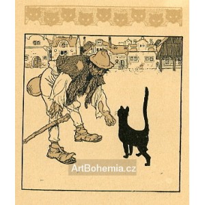 Černá kočka na náměstí (Kocourkov) (1903)