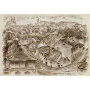 Střechy Nového Světa na Pražském hradě