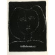 Tête de femme stylisée, fond noir (Stylized woman´s head) (2.11.1945)
