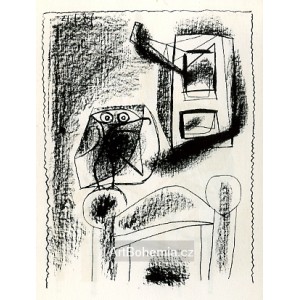 Le Hibou au crayon (Owl in crayon) (21.1.1947)