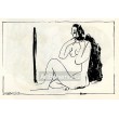 Petit nu assis au miroir (Small nude figure seated at the mirror) (11.5.1947)