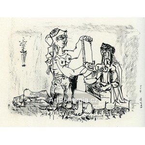 La Femme au mirror, 2e état du noir, opus 197 (10.12.1950)