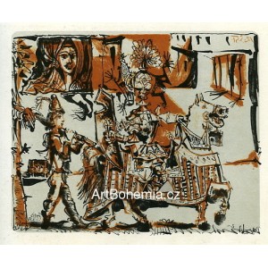 Le Départ (noir sur fond gris clair), opus 201 (2.4.1951)