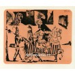 Le Départ (noir et le fond ocre), opus 201 (12.3.1951)