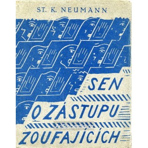 S.K.Neumann - Sen o zástupu zoufajících (linorytová obálka)
