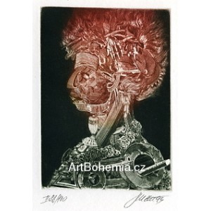 Giuseppe Arcimboldo: Oheň (zelená varianta)