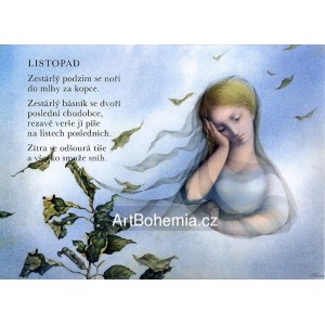 Listopad - Zasněná dívka