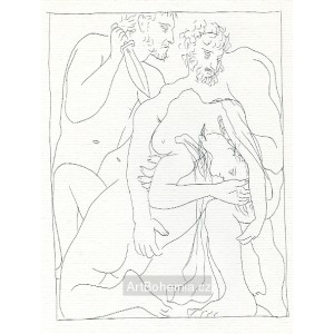 Polyxene, fille de Priam, est égorgée sur la tombe d´Achille (Les Métamorphoses