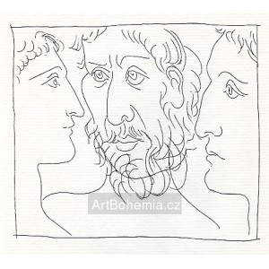 Trois têtes d´hommes (Les Métamorphoses d´Ovide)