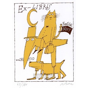 Spanilá jízda na ptákovi a pes mezi nohama