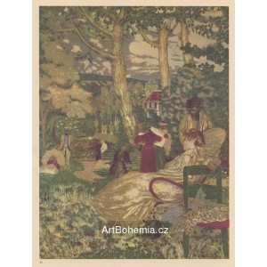 Femme assise dans un jardin (1898)