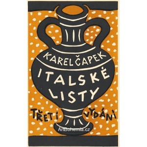 Karel Čapek - Italské listy (třetí vydání, 1925) (obálka)