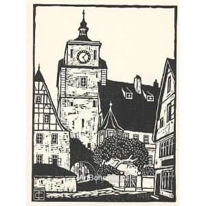 Der weisse Turm in Rothenburg o.T.
