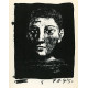 Profil au fond noir (Profile on black background) (29.3.1947)