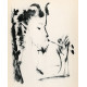 Tête de femme stylisée, fond noir (Stylized woman´s head) (2.11.1945)