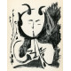 Tête de femme stylisée, fond noir (Stylized woman´s head) (2.11.1945)