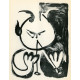 Tête de femme stylisée, fond noir (Stylized woman´s head) (2.11.1945)