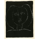 Tête de femme, fond noir (Woman´s head on black background) (2.11.1946)