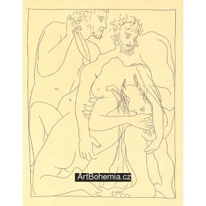 Polyxene, fille de Priam, est égorgée sur la tombe d´Achille (Les Métamorphoses 