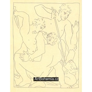 Combat pour Andromede entre Persée et Phinée (Les Métamorphoses d´Ovide)