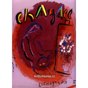 The Painter by Easel, Chagall Lithographe II - couverture, opus 391