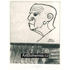 Zátiší s obrazem Adolfa Hoffmeistera (Škola českého umění)