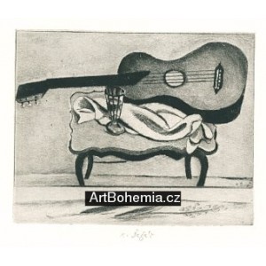 Zátiší s obrazem Karla Černého (Škola českého umění)