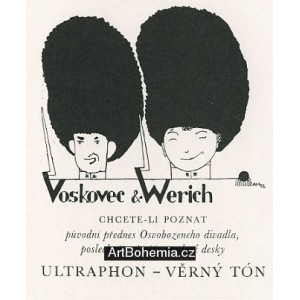Voskovec & Werich - Ultraphon věrný tón (1932)