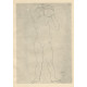 Studie aktu ženy zezadu (1919)