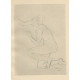 Studie aktu ženy zezadu (1919)