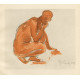 Studie aktu ženy zezadu (1919)