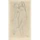 Studie aktu ženy zezadu (1919)