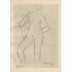 Studie aktu ženy zezadu (1919)