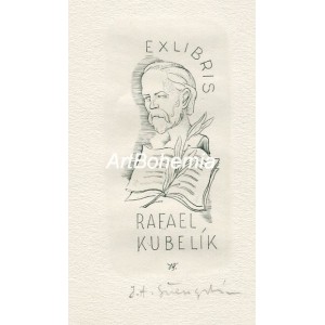 Portrét umělce s notami - EXL Rafael Kubelík
