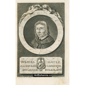 Wences Hayek a Liboczan Canonicvs. Ecclesiae. Boleslavv