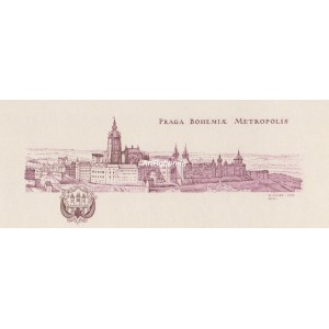 Václav Hollar: Praga Bohemiae Metropolis (1636) - fialová varianta