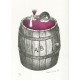 Dívčí akt se sklenkou vína (Víno)