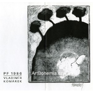 Milenci pod stromořadím - PF 1986 Vladimír Komárek