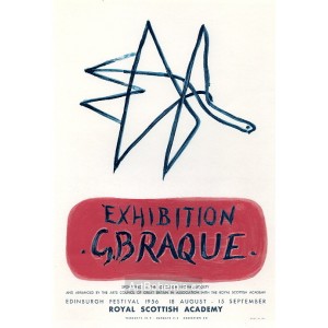 Exhibition G.Braque - Royal Scotch Academy, 1956 (Les Affiches originales)