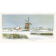 Holanská krajina s větrným mlýnem (Oostzaan)