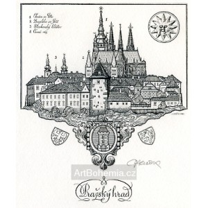 Pražský hrad (s legendou)