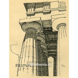 Paestum - Dórské sloupoví (Tvoření v umění výtvarném)