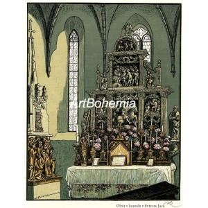 Oltár v kostole v Svätom Jure (Slovensko)