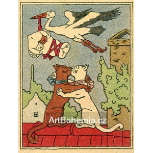 Dvojčátka - Čáp s nadílkou