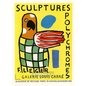 Sculptures polychromes - Galerie Louis Carrré, 1953 (Les Affiches originales)