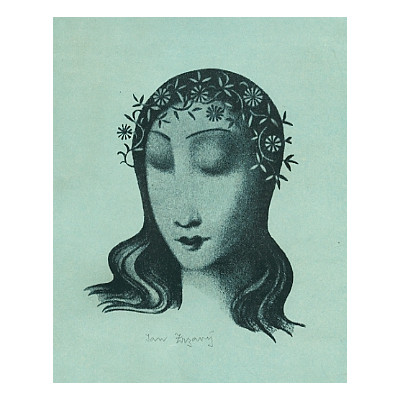 Dívka s květy ve vlasech (1925) (Bernadetta)