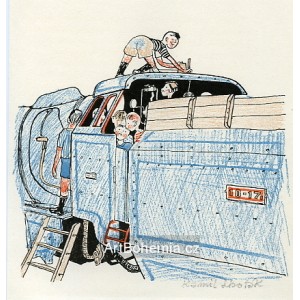 Děti na lokomotivě