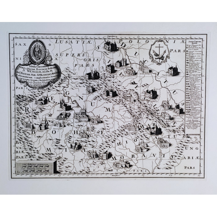 Sanctus Wenceslaus Regnum Bohemiae - mapa