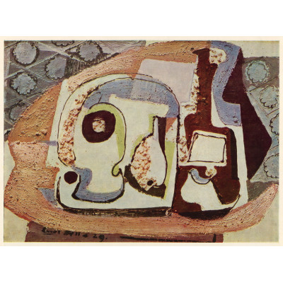 Zátiší s hruškou a sklenicí (1929)