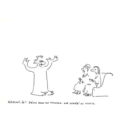 Hrozný, že? Dávno bych ho vyhodila, ale vyrábí mi kyslík...